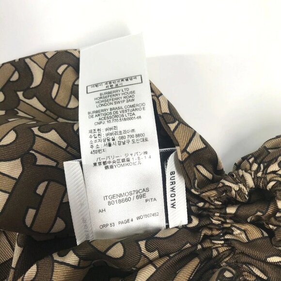BURBERRY 8018660 Monogram TB Hair Accessories Hair Scarf Chignon Net Scrunchie - Picture 10 of 15
